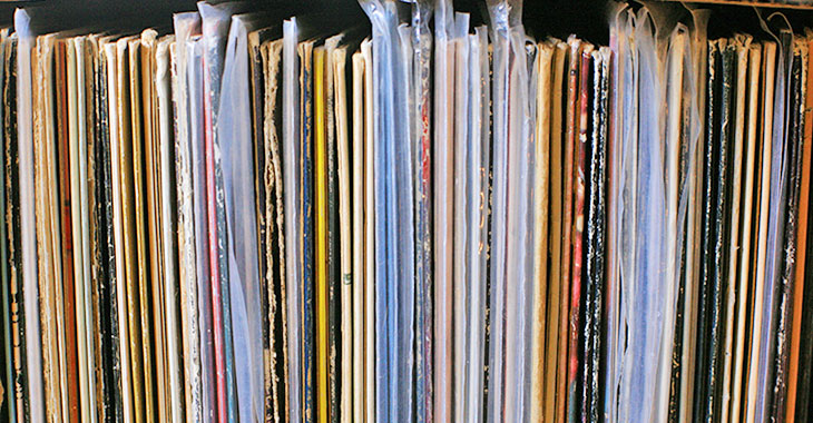 Stack of albums