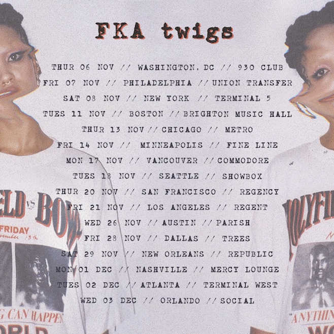 FKA Twigs tour dates