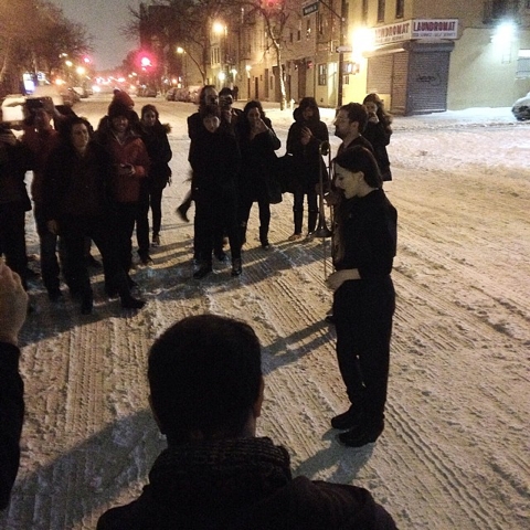 Zola Jesus performs in the snow