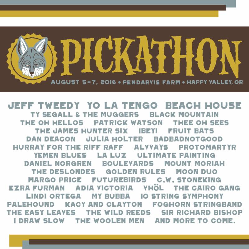 Pickathon 2016 flyer