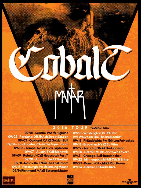 Cobalt tour dates