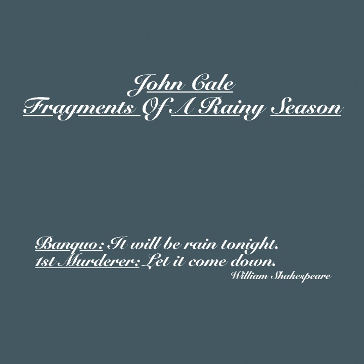 John Cale Fragments reissue