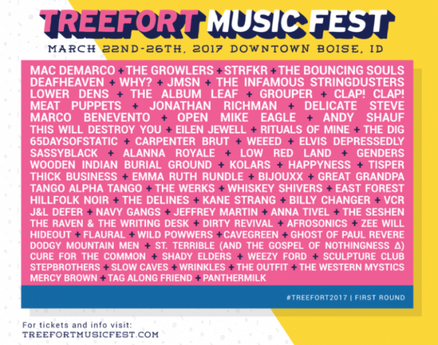 Treefort 2017 lineup