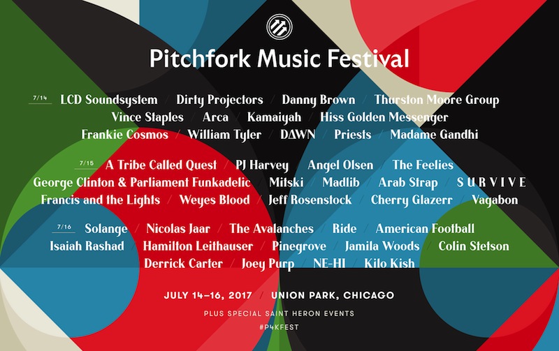 Pitchfork Fest 2017 lineup