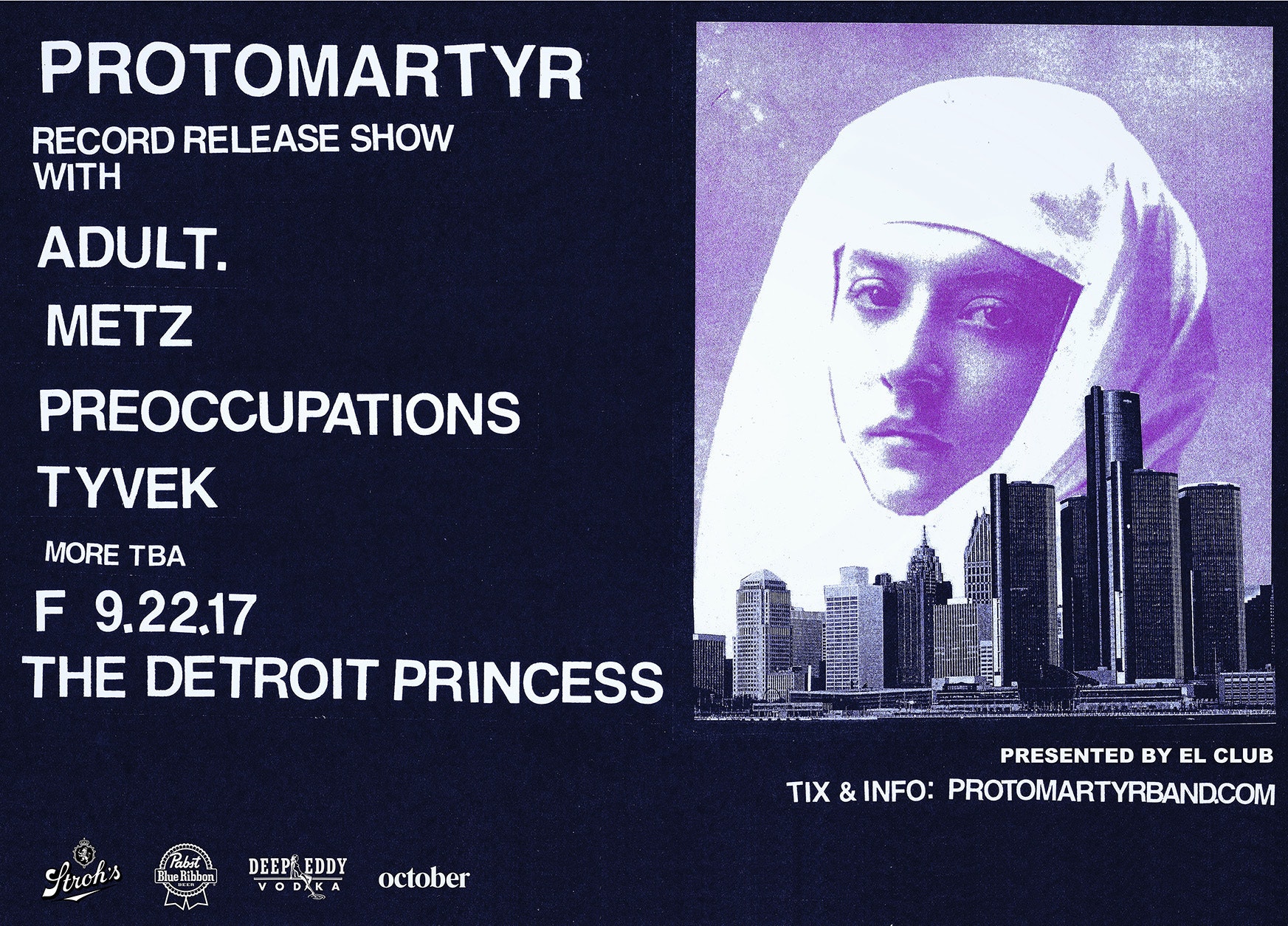 Protomartyr record release show boat