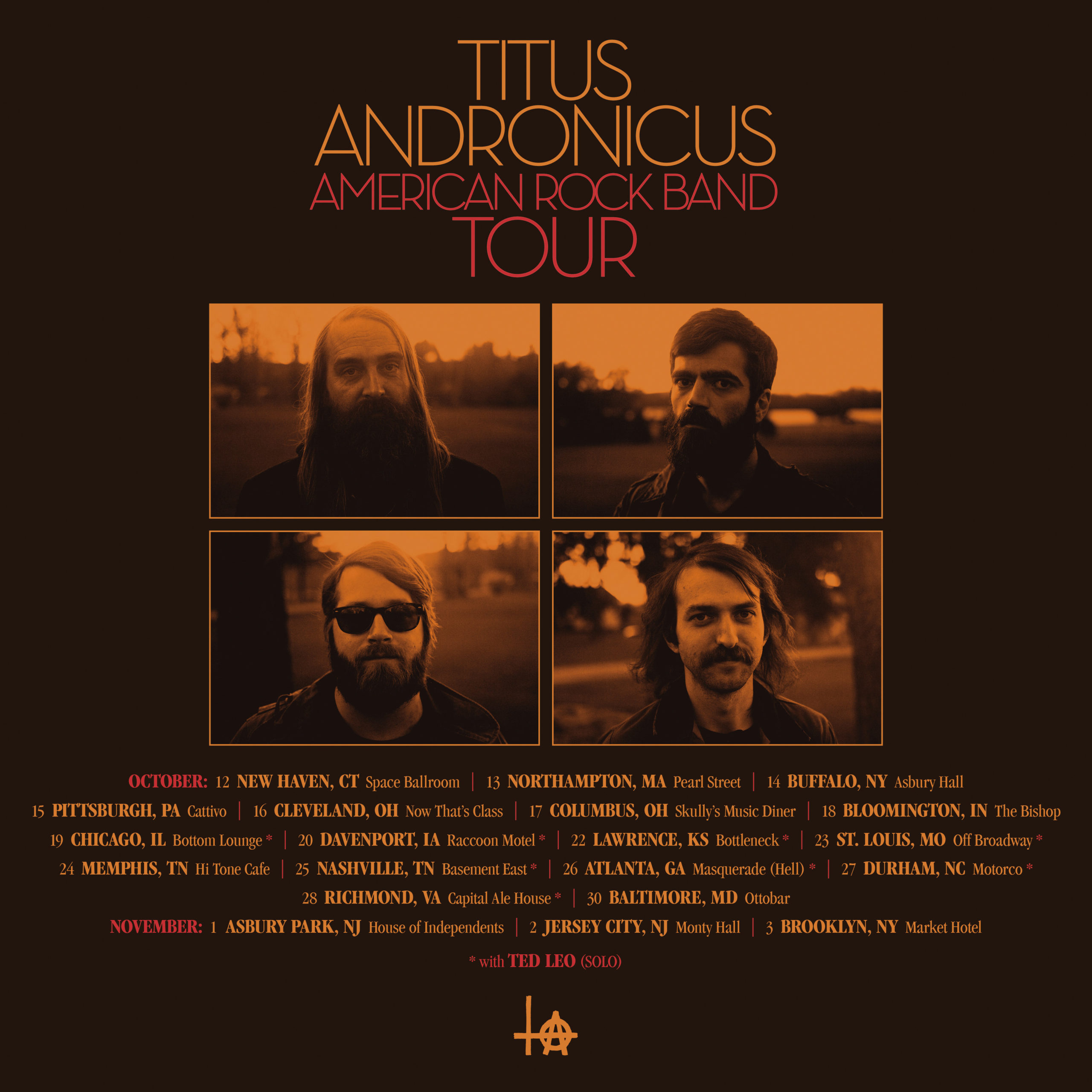 Titus Andronicus tour dates