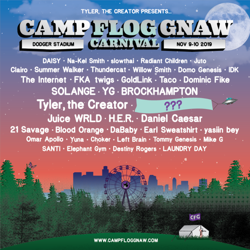 Tyler, the Creator announces Camp Flog Gnaw 2023 lineup