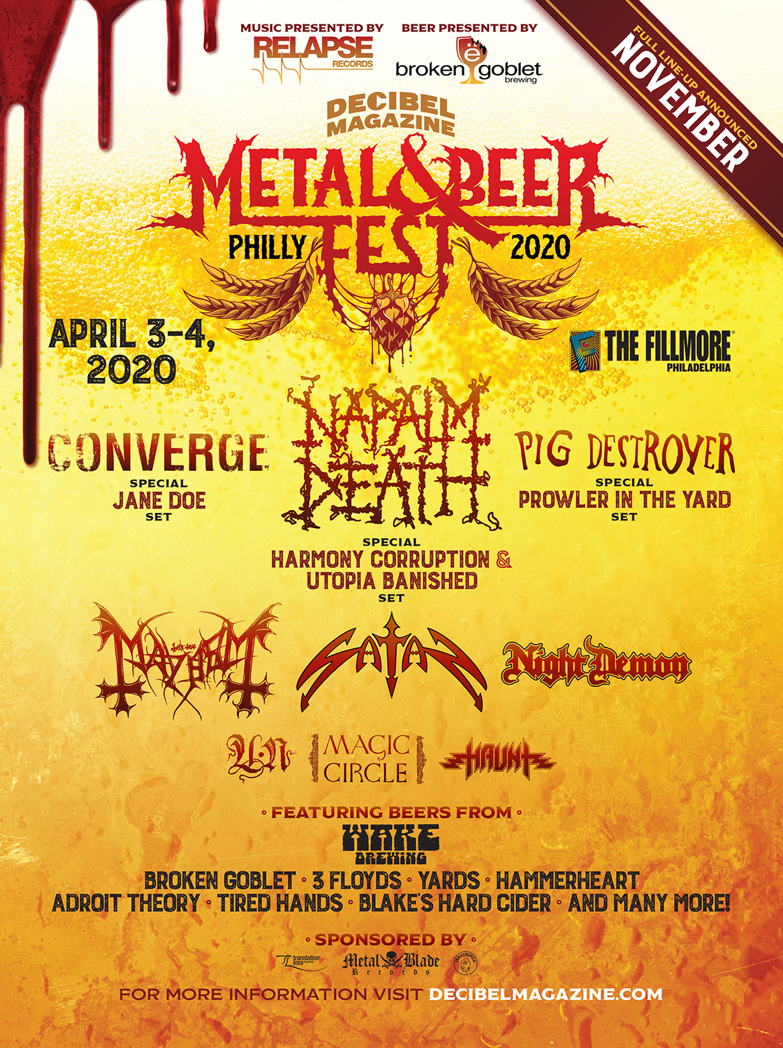 Decibel Metal and Beer Fest 2020