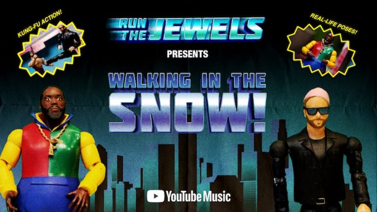 Run the Jewels walking in the snow video
