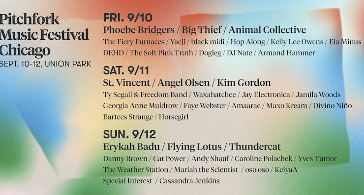 Pitchfork fest 2021 lineup