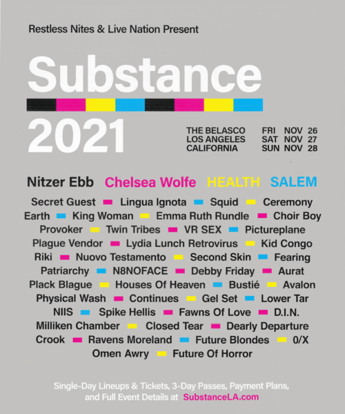 Substance 2021 lineup
