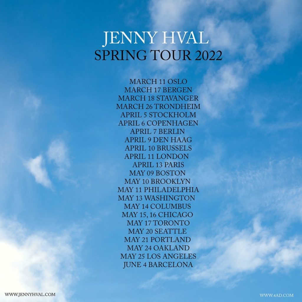 jenny hval 2022 tour