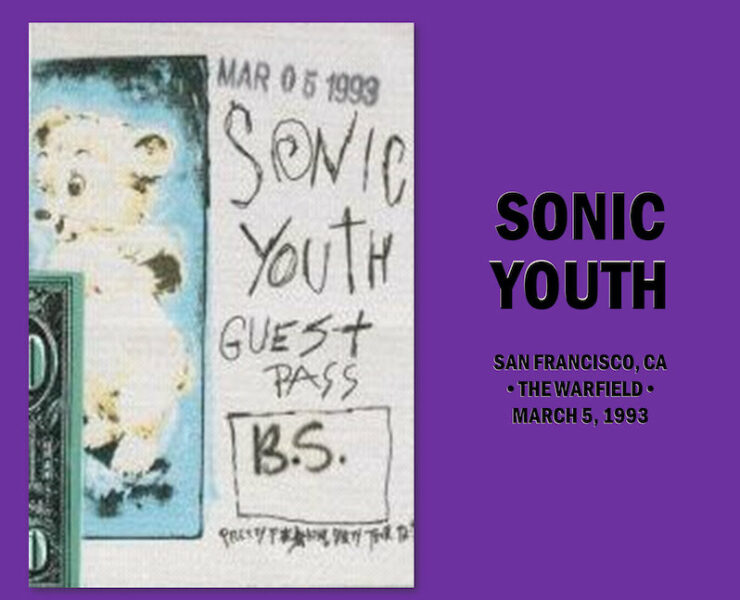Sonic Youth Dirty era live albums