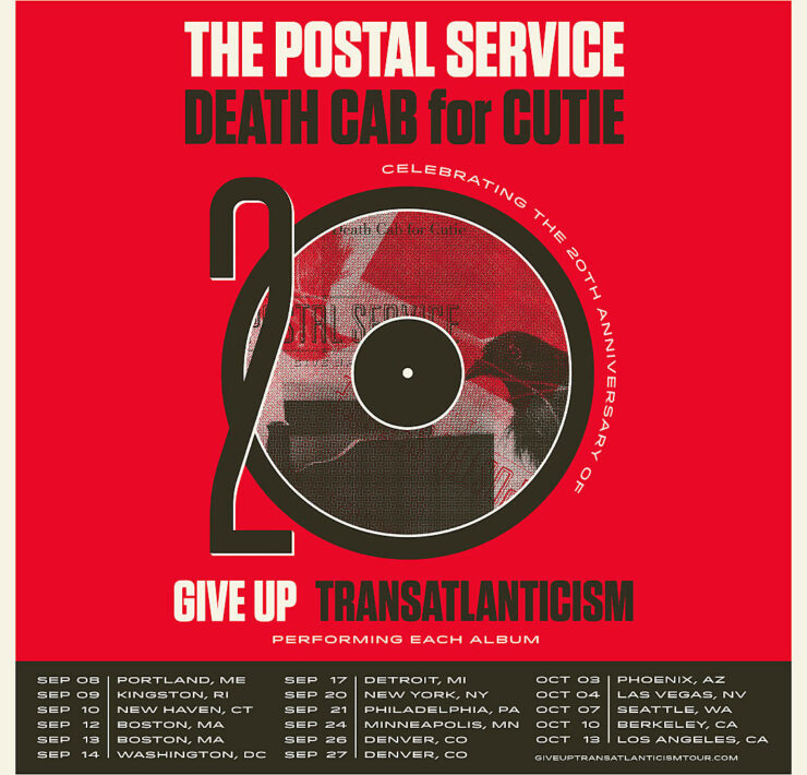 Death Cab Postal Service tour