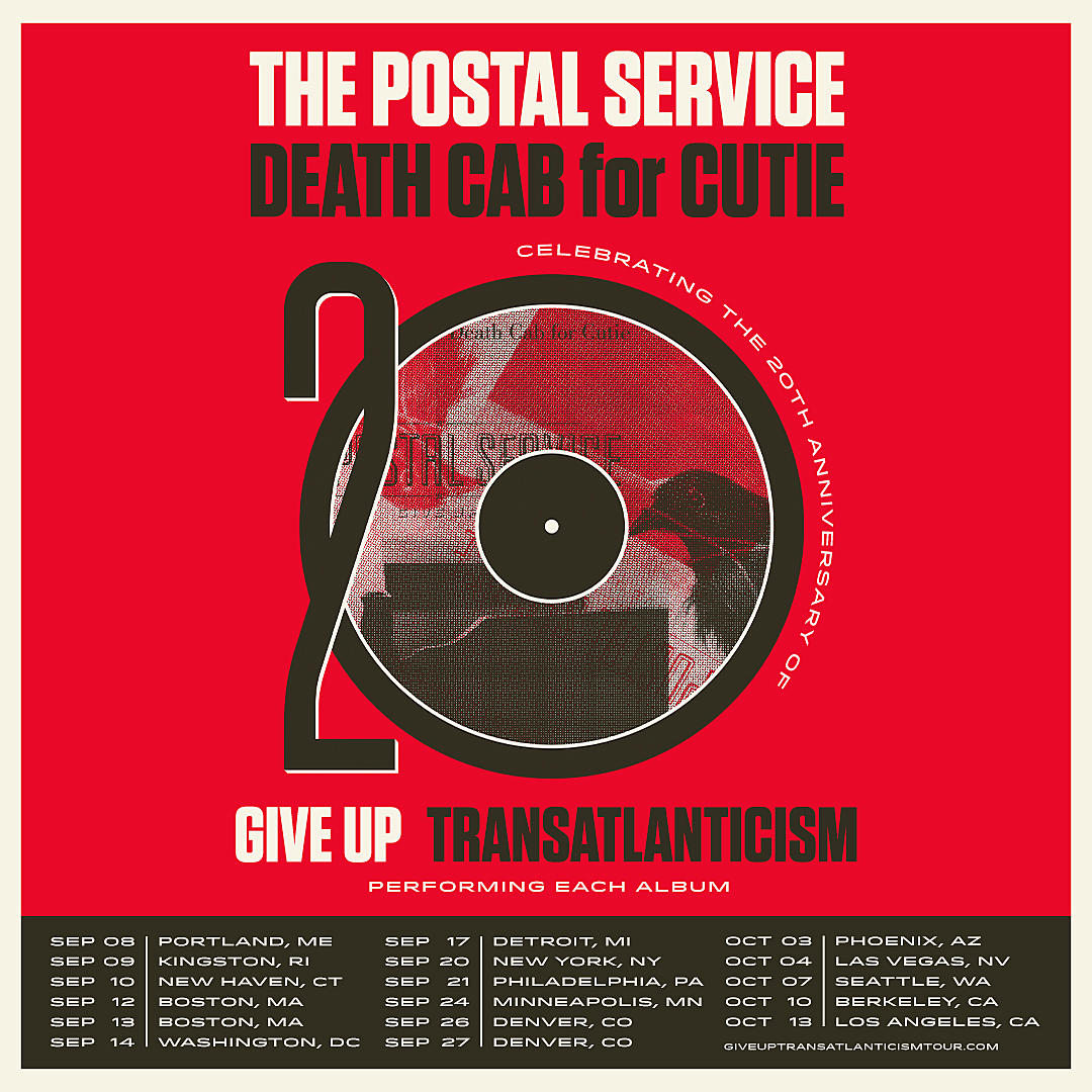 Death Cab for Cutie and The Postal Service announce 2023 coheadlining