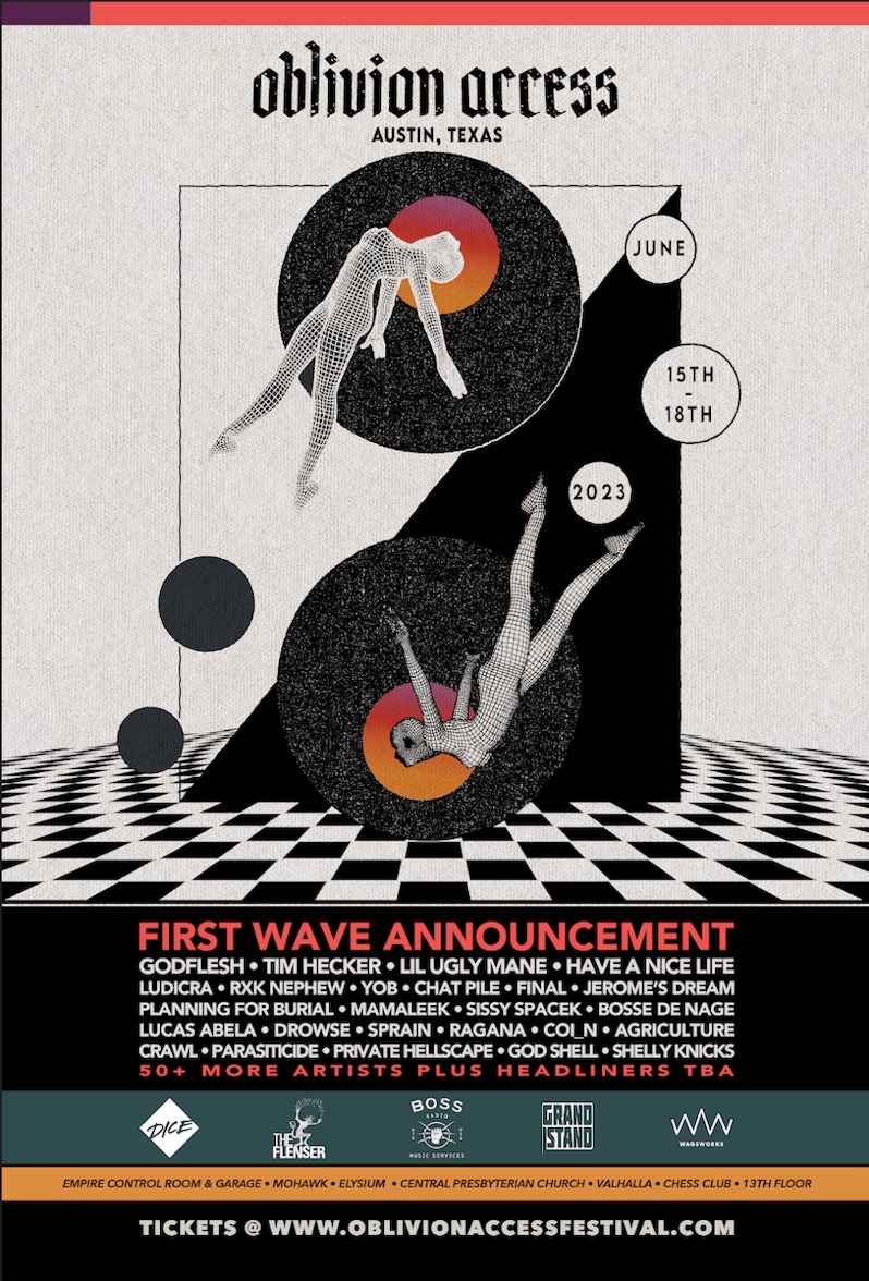 Godflesh, Tim Hecker, Have A Nice Life to play Oblivion Access 2023