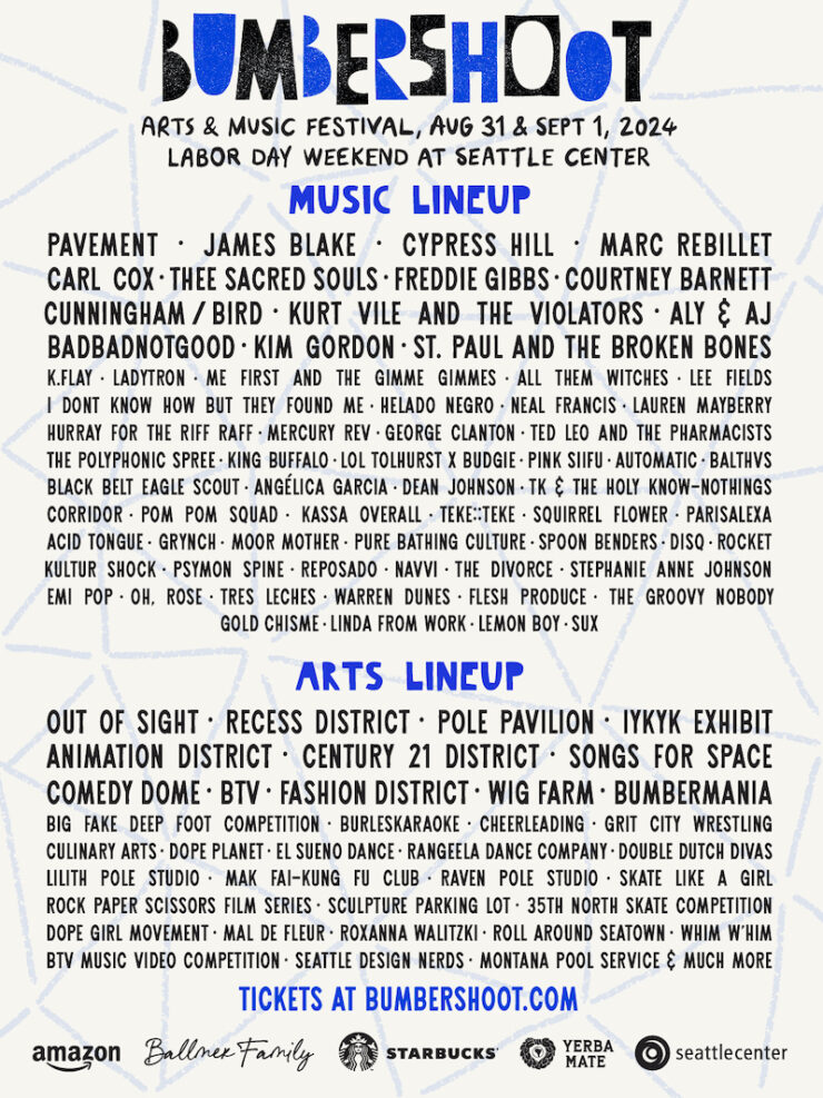Bumbershoot 2024 lineup