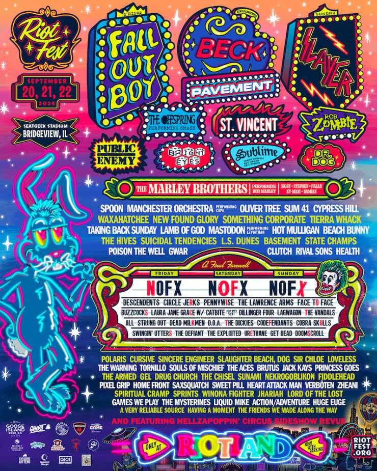 Riot Fest 2024 lineup