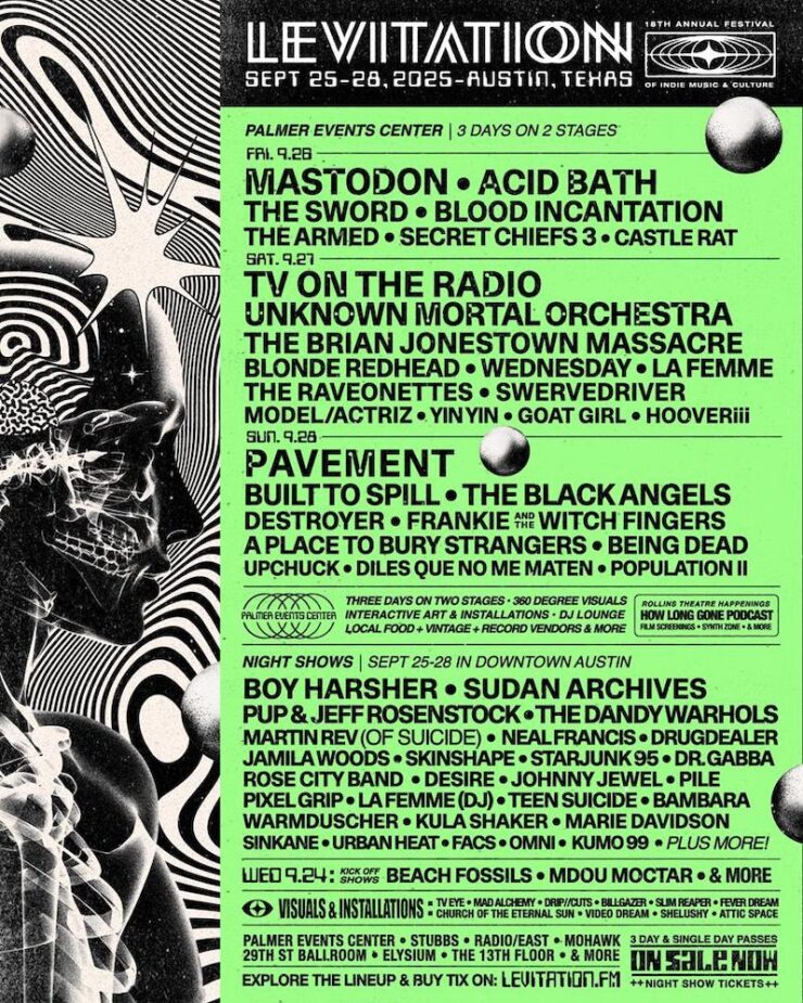 Levitation 2025 lineup